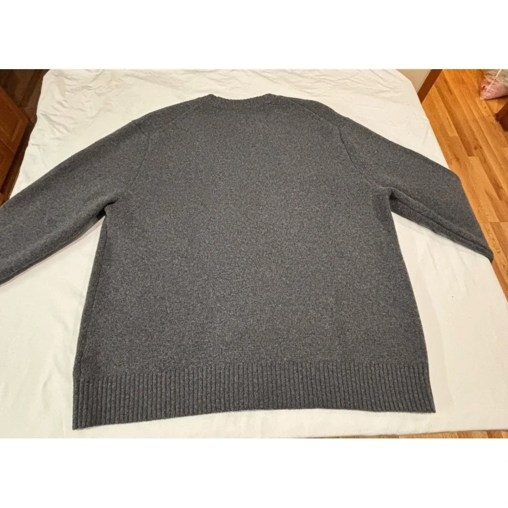 NWT Banana Republic Relaxed Recycled Wool Blend Sweater Cardigan Mens Large Gray